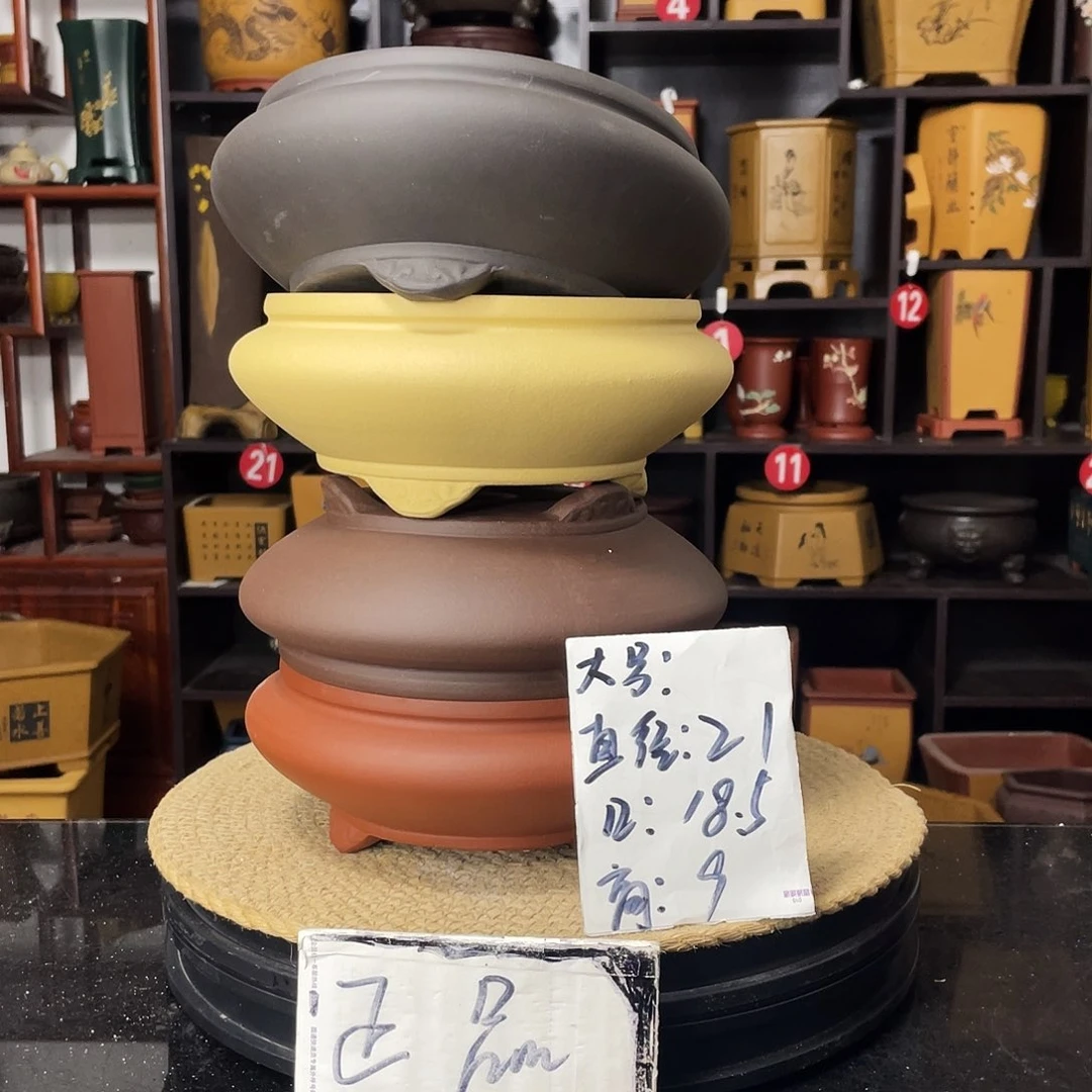 紫砂D-婉秋紫砂花盆