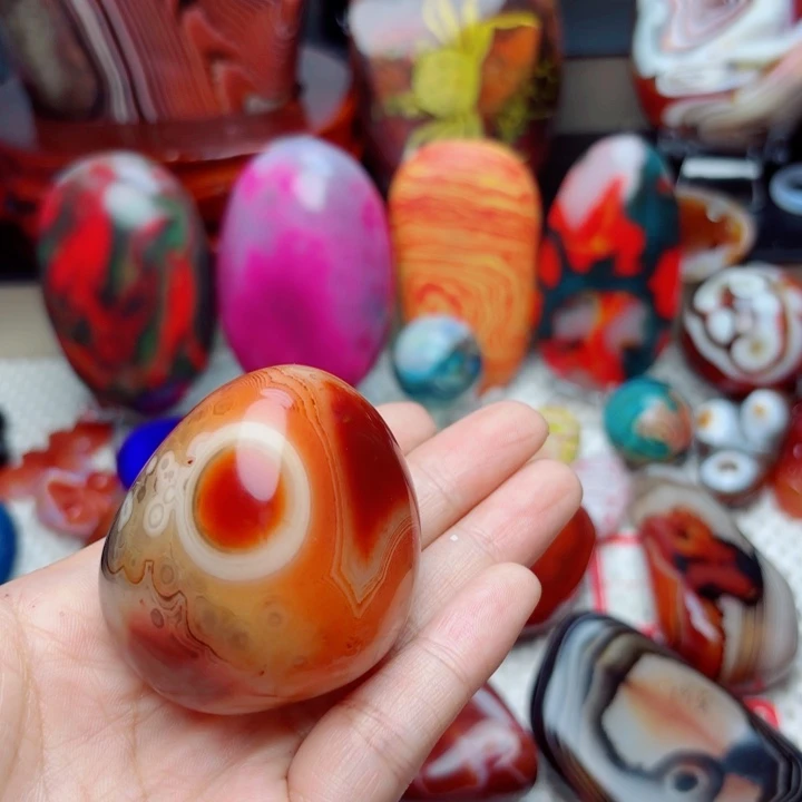 风***景玛瑙/玉髓未镶嵌珠宝半成品