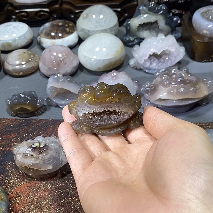 水晶摆件未镶嵌聚宝盆