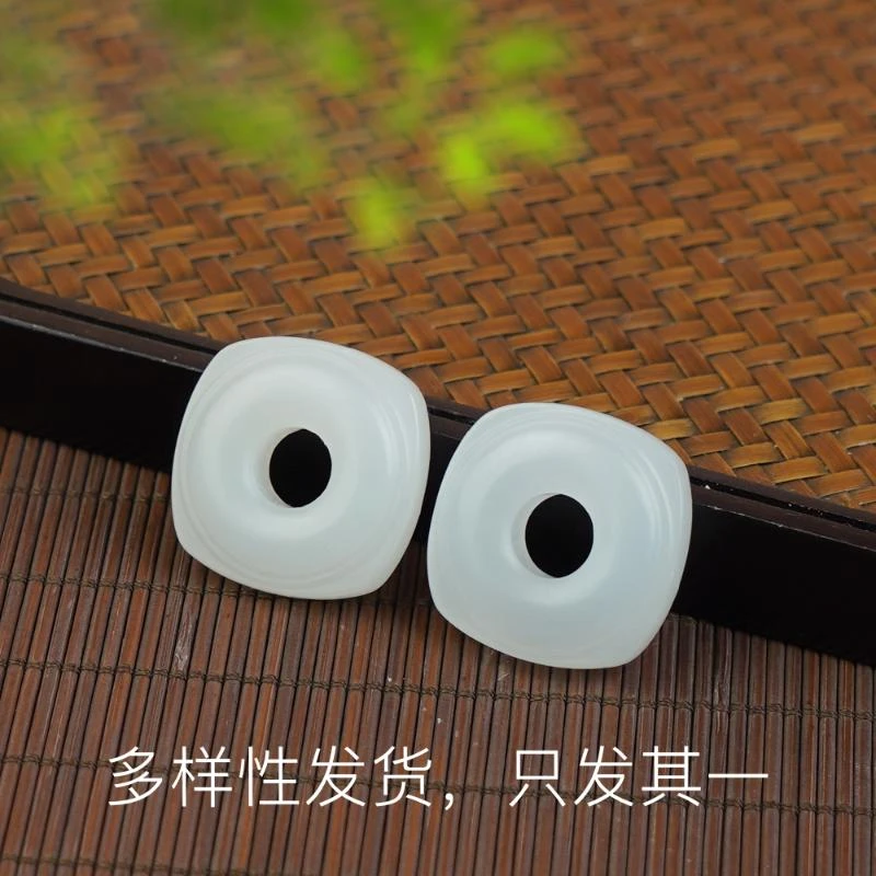 【香总私藏高货鉴赏】白玉方形平安扣吊坠（多样性发货，发一件）