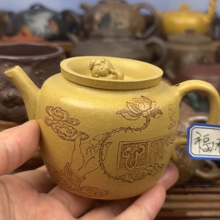茶壶紫砂貔貅聚宝盆本山段170c