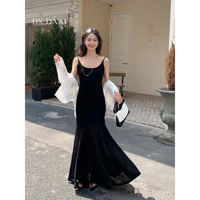 代大喜【自在韵律】裙子女款爆款2025新款连衣裙气质吊带裙百搭长裙