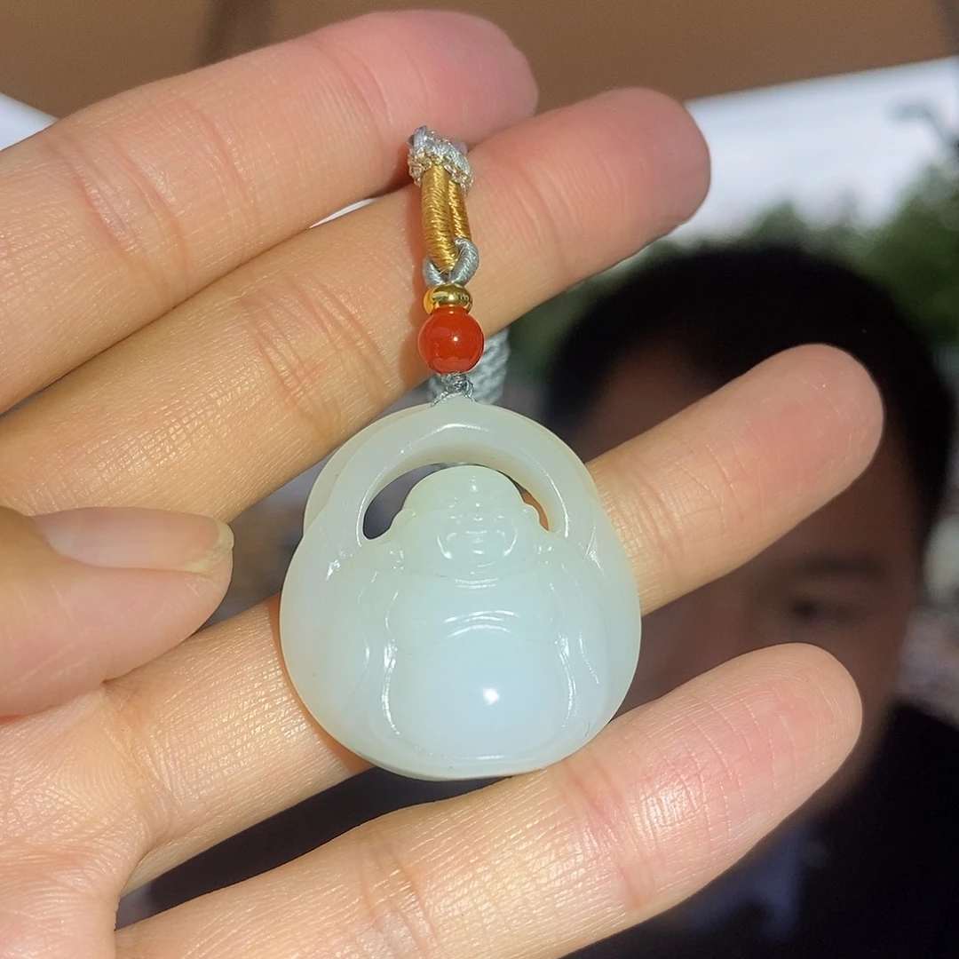 未镶嵌手链和田玉佛