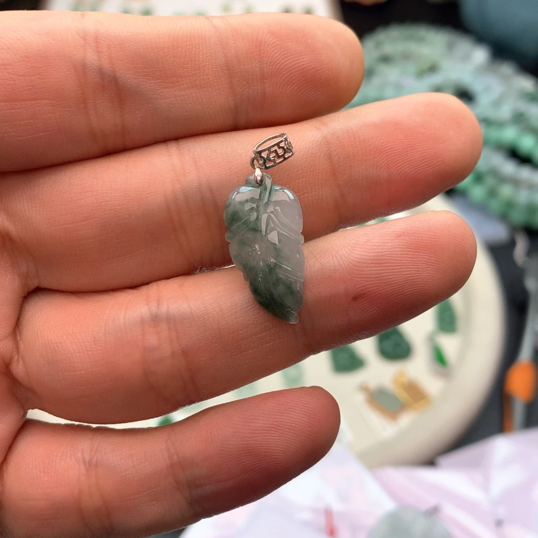 颈饰银S925镶嵌翡翠◕****日