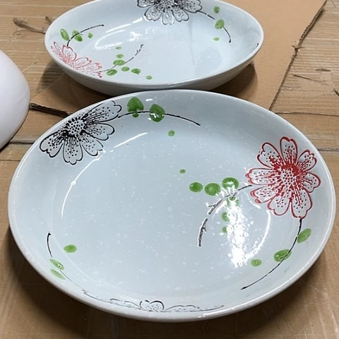 微瑕不能明火，口径22，高度4，2个篮菊