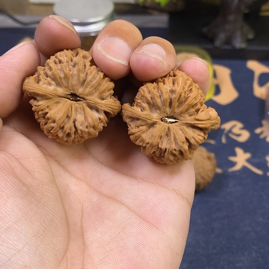 核桃38.5尺涿鹿南将石，三角凹底，52号