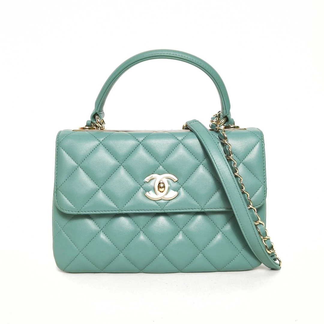 95新 Chanel/香奈儿 小花6欢 Trendy CC 手提风琴包 小号