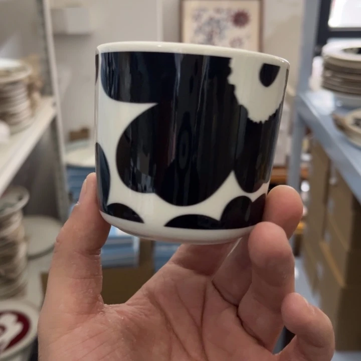 marimekko黑花200ml手握