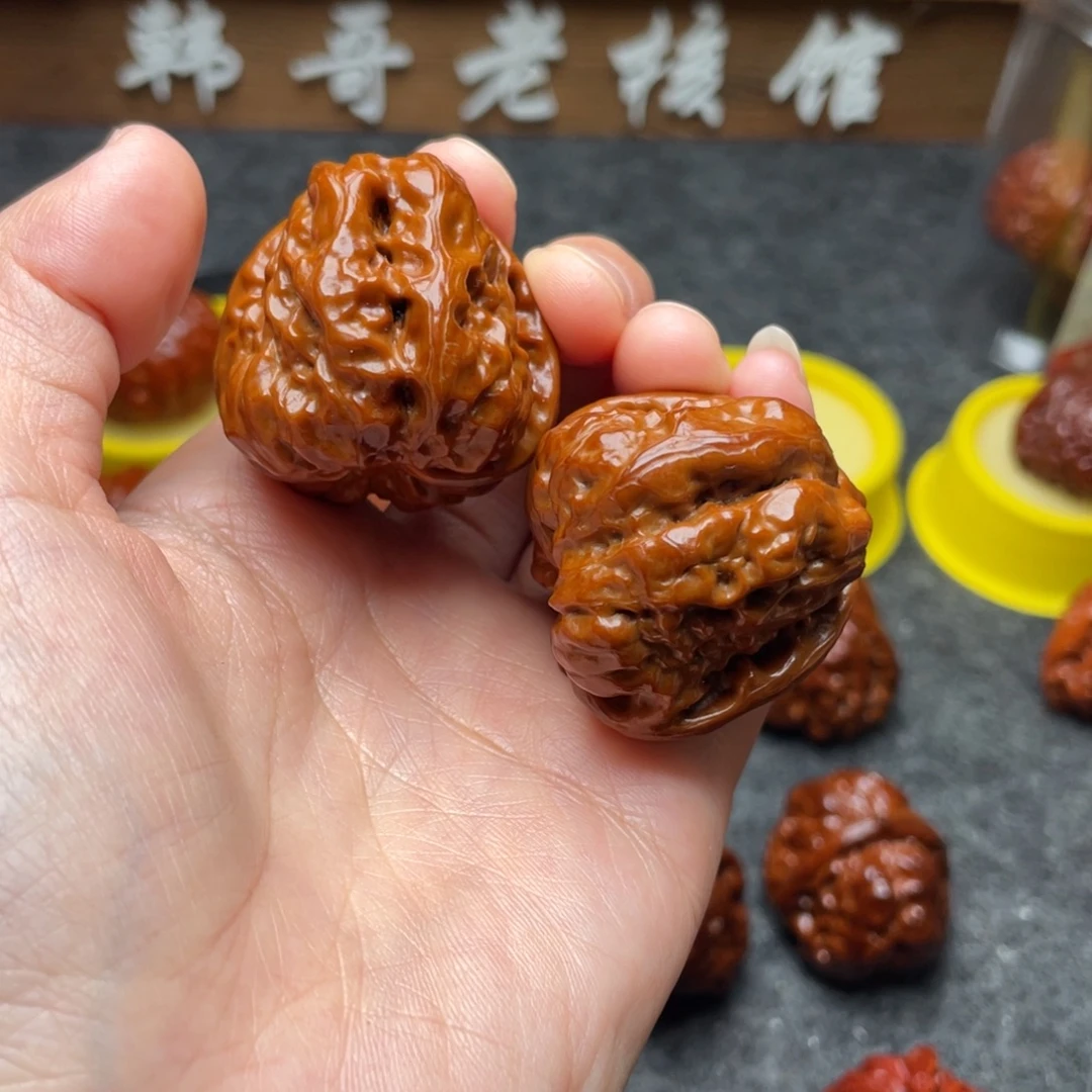 吊坠文玩核桃文玩核桃 手把件 蛤蟆头 37