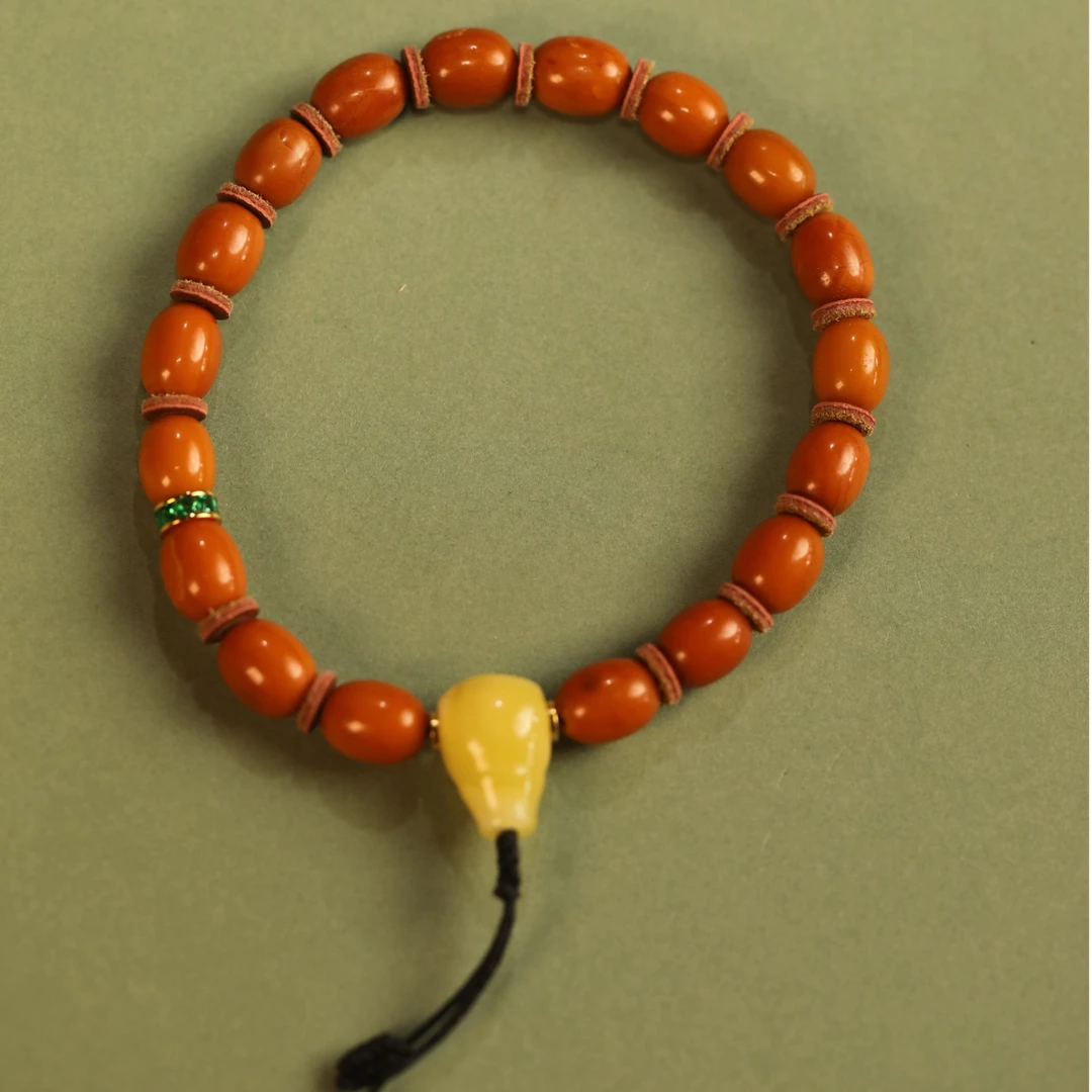 原矿蜜蜡手串蜡质饱满精品手串