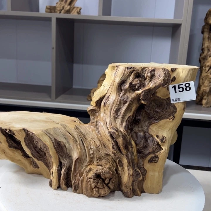 木石榴木榴疤双台底座花架