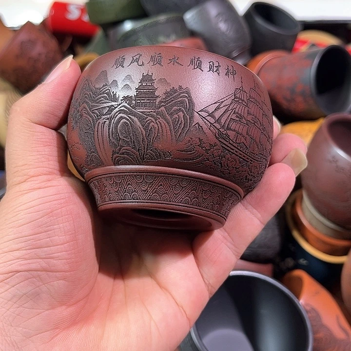 茶杯紫砂全手工紫砂主人杯