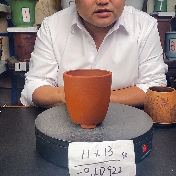 紫砂花盆货号一只LD922