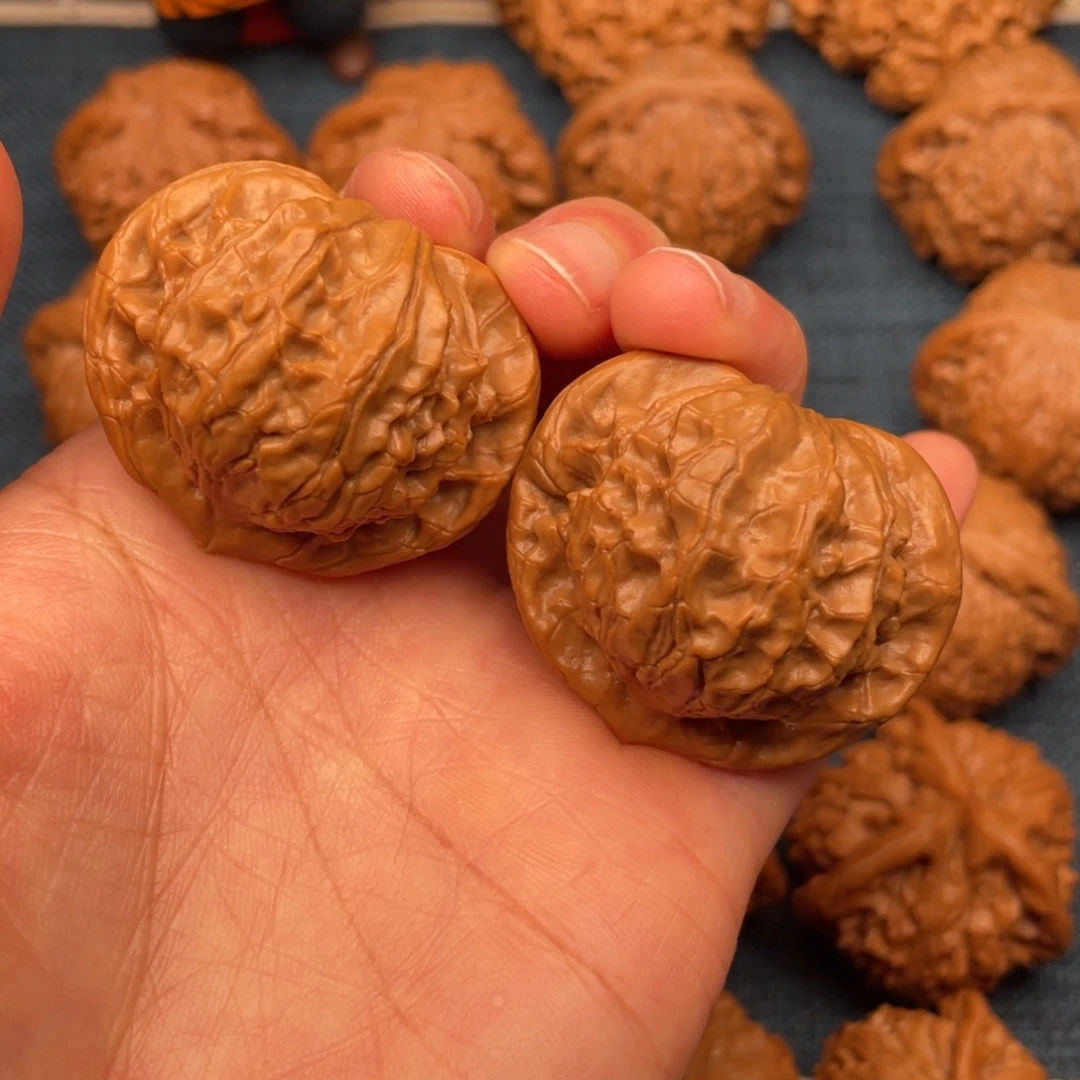 文玩核桃把件41精品桃心图图