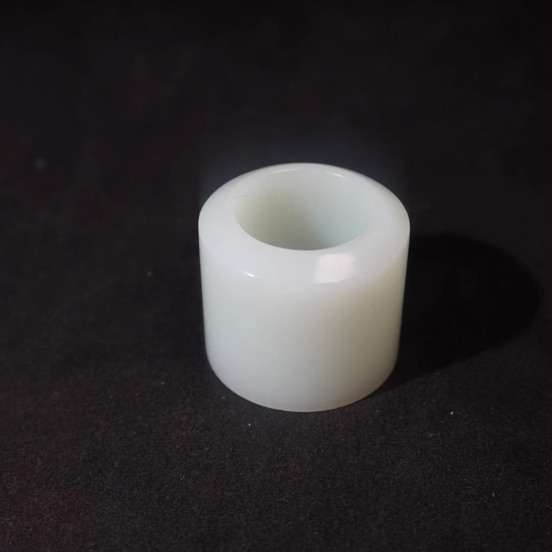 7SE16  清  和田玉素面扳指