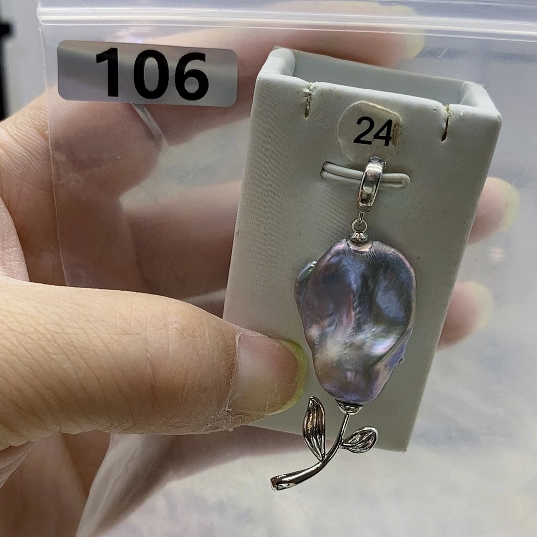 颈饰合金淡水珍珠