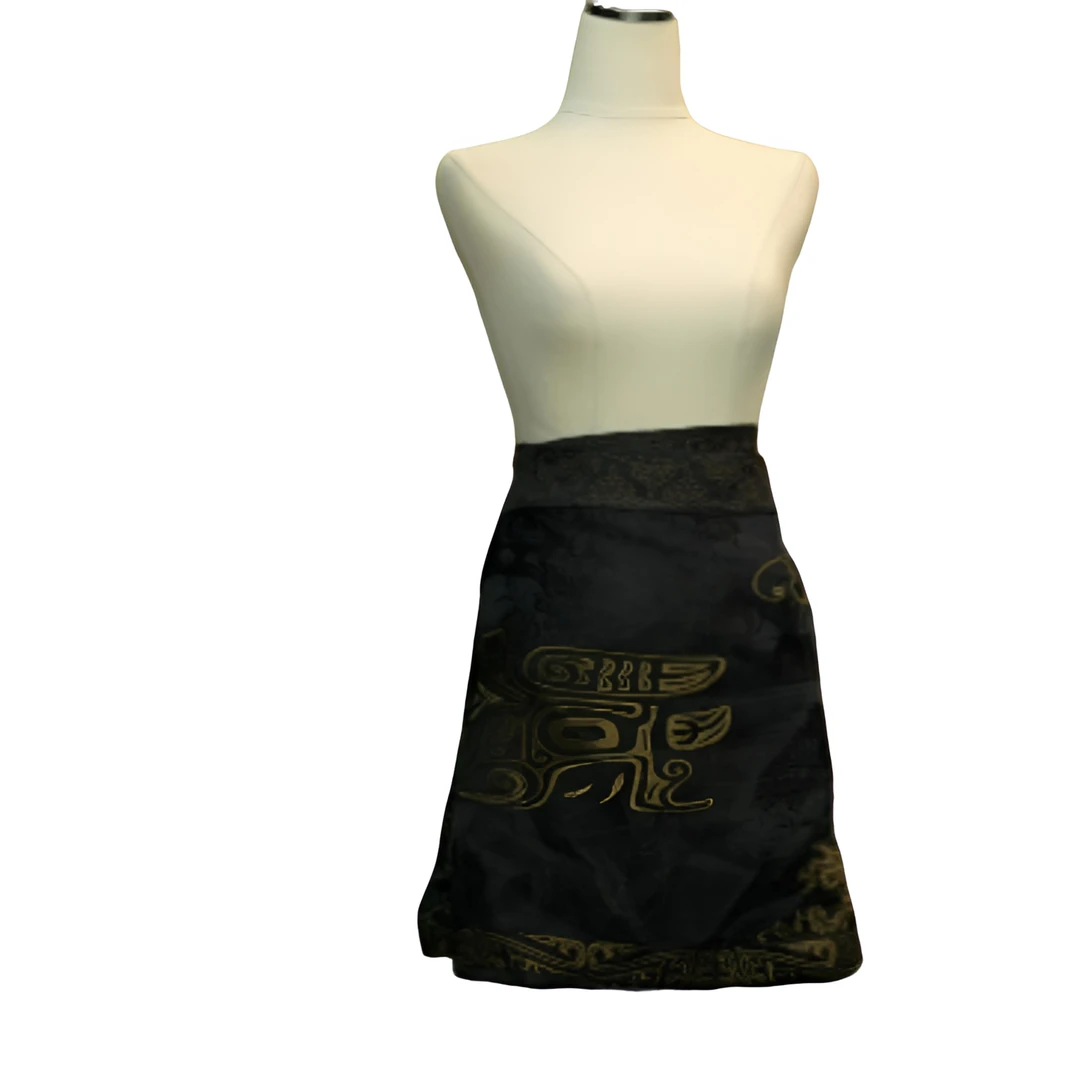 （满绣老缎）满绣多穿半裙240401010