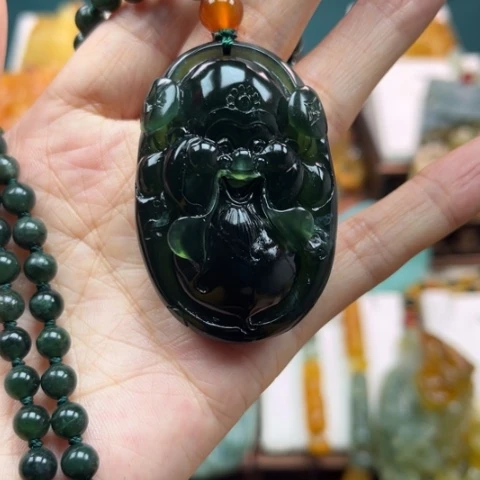 岫玉挂件未镶嵌挂件