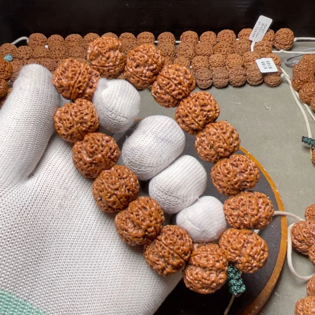 一***E手串金刚菩提古龙梅花双龙头货23尺