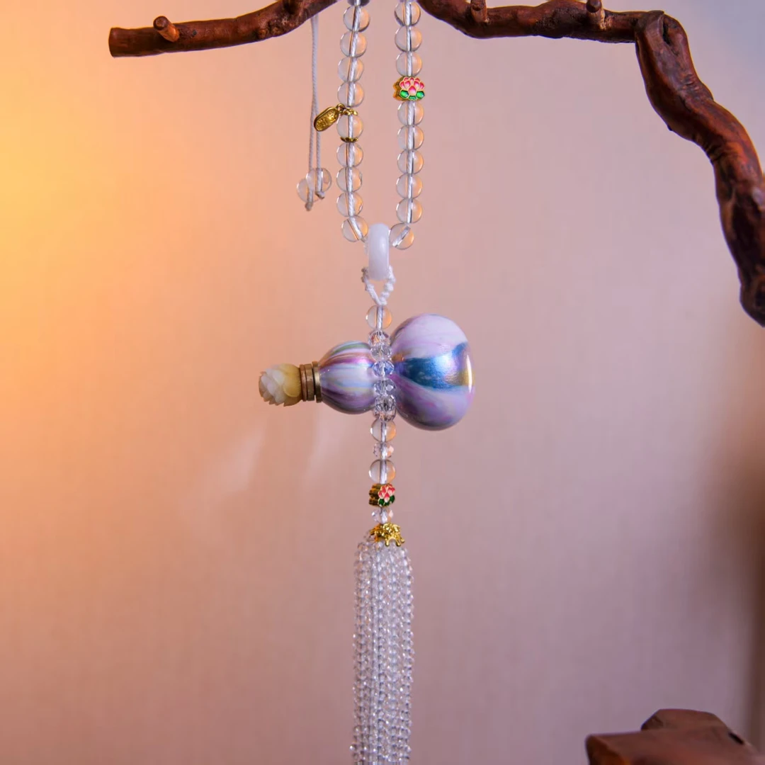 天然大漆葫芦彩色手持珠串包挂中式复古流苏挂件车挂中国风