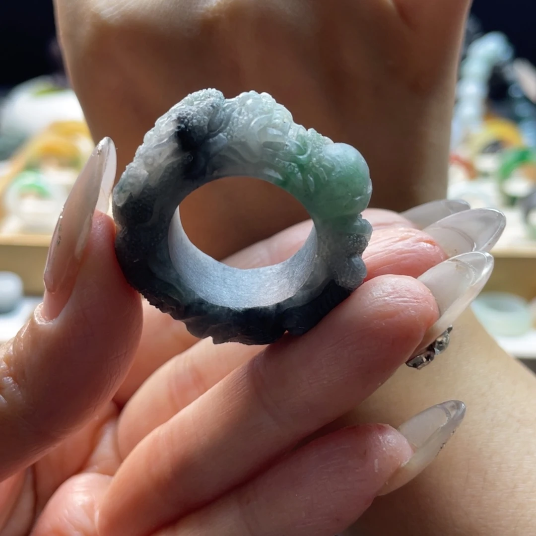 定制翡翠未镶嵌取**我戒指