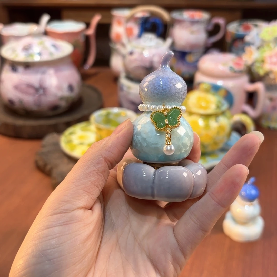 嘟***景德镇手绘高温釉下彩陶瓷茶具