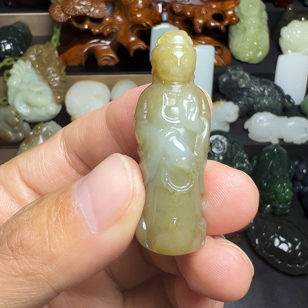 和田玉未镶嵌挂件