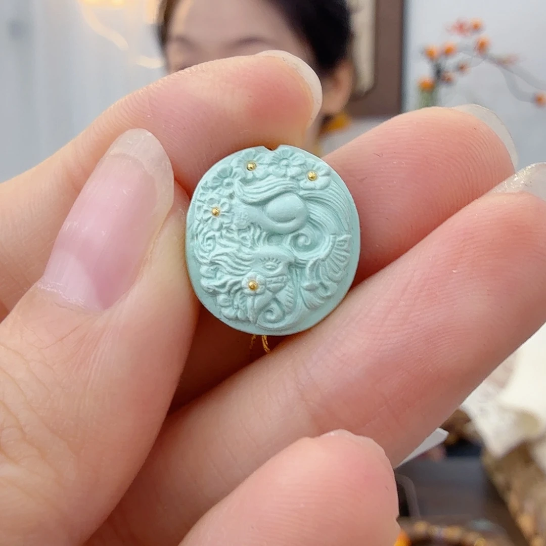 绿松石未镶嵌珠宝半成品