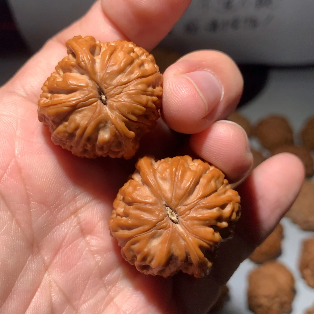 半***~把件文玩核桃半只橙哥专拍磨盘手捻