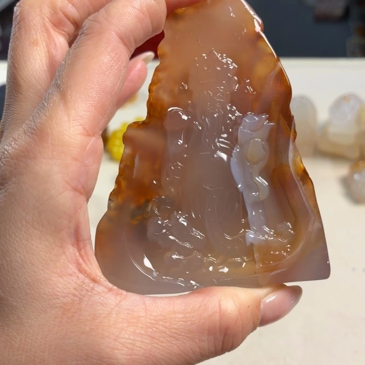 玛瑙/玉髓未镶嵌吊坠(不含链)