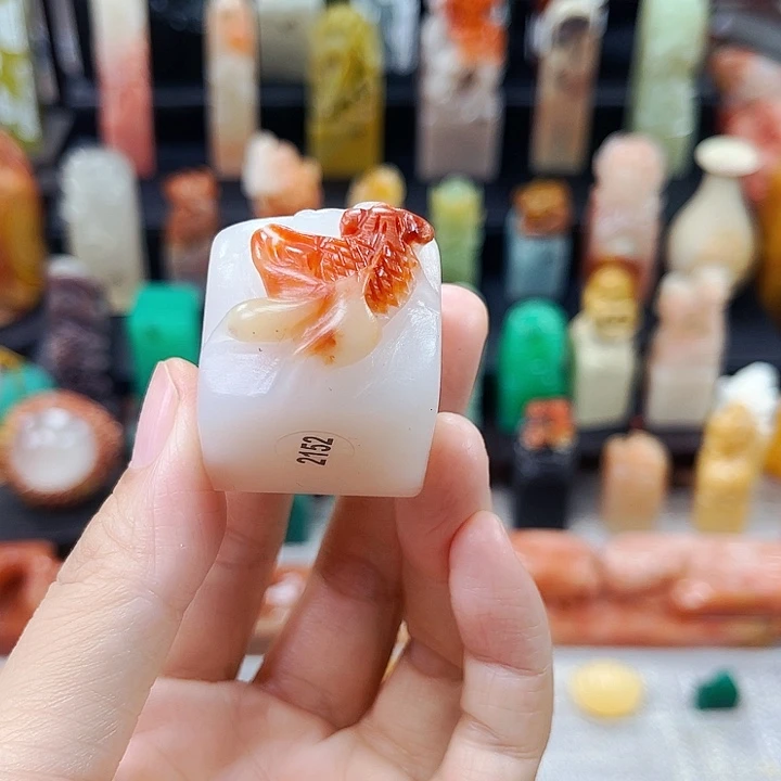 寿山石印石听**。2152包邮包刻