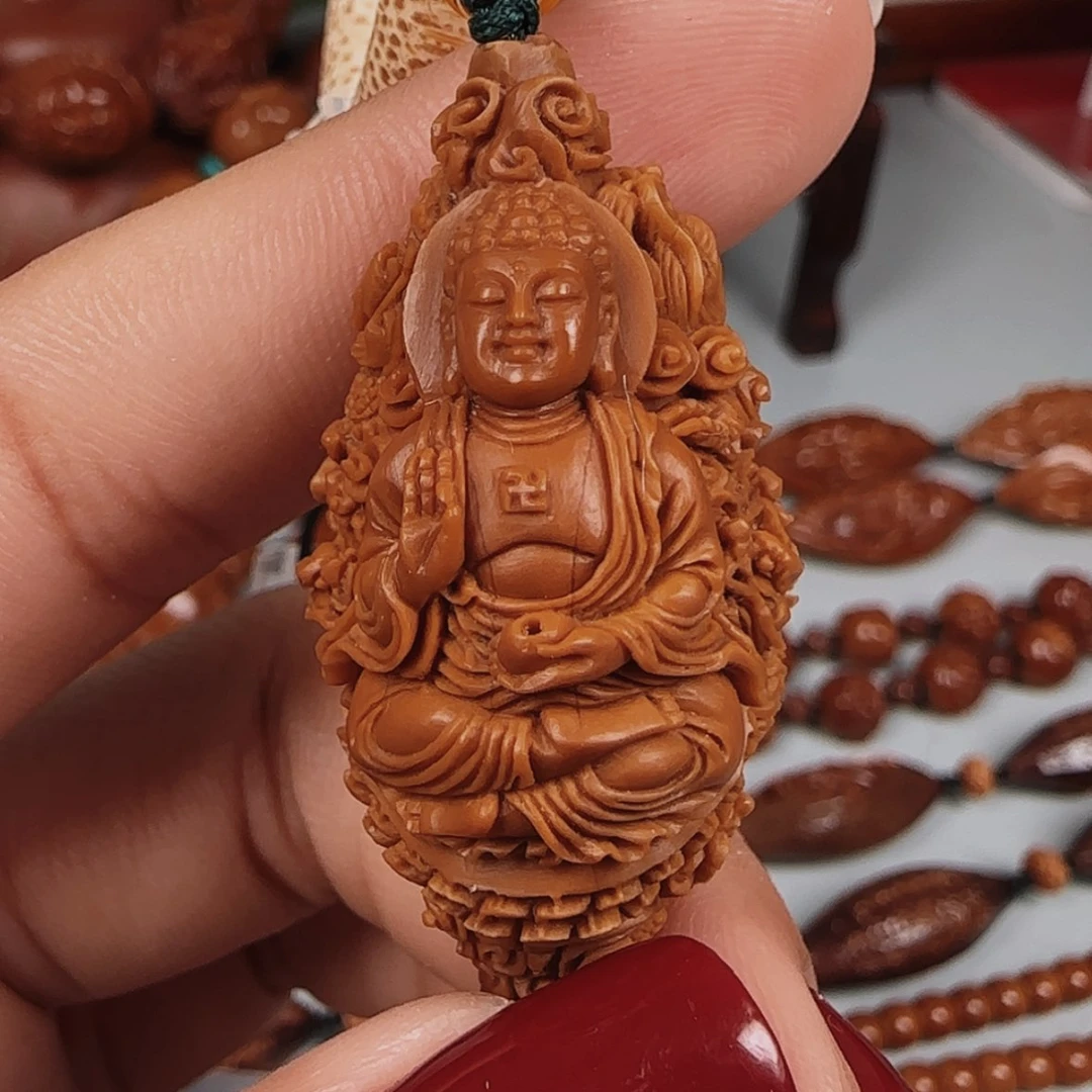 【闪购商品】手串/手链橄榄核九龙阿弥陀佛