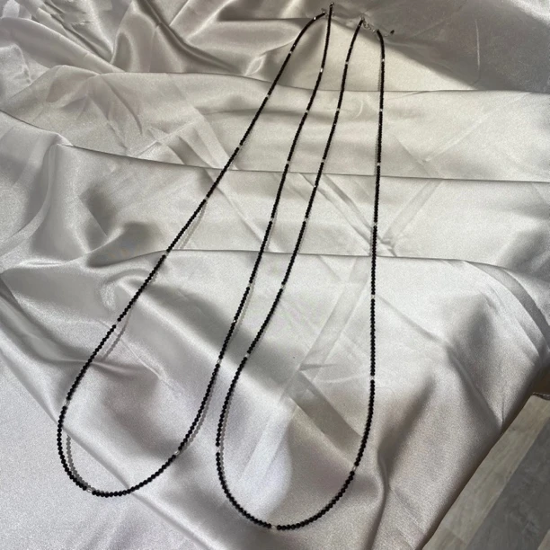 【】优质极光keshi 珍珠尖晶石设计款长项链2-4 多样性发货发其一