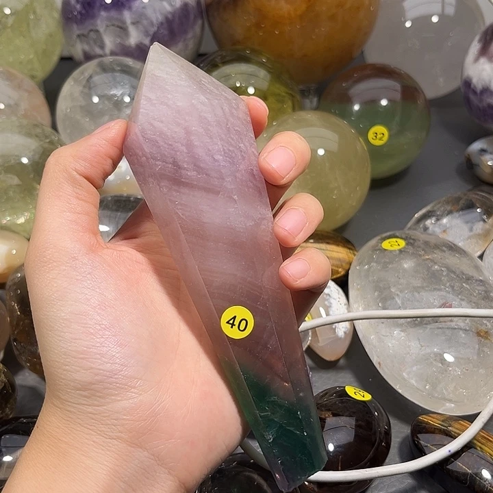晨***归水晶大型摆件（非配饰）未镶嵌40尖损