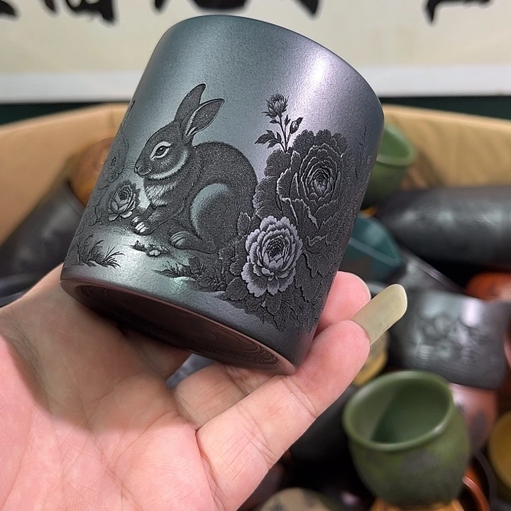 茶杯紫砂全手工紫砂主人杯