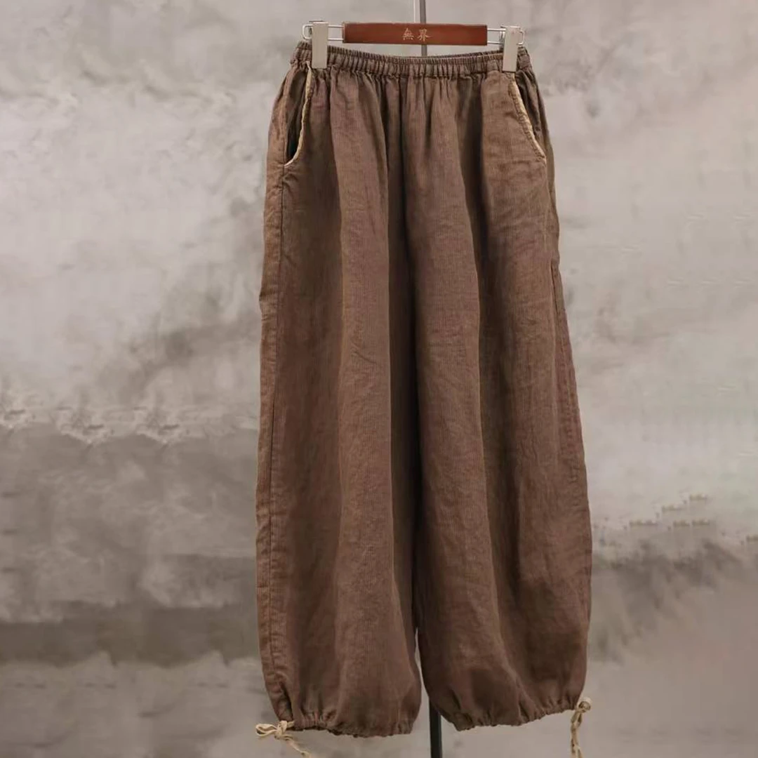 还朴堂原创亚麻裤子