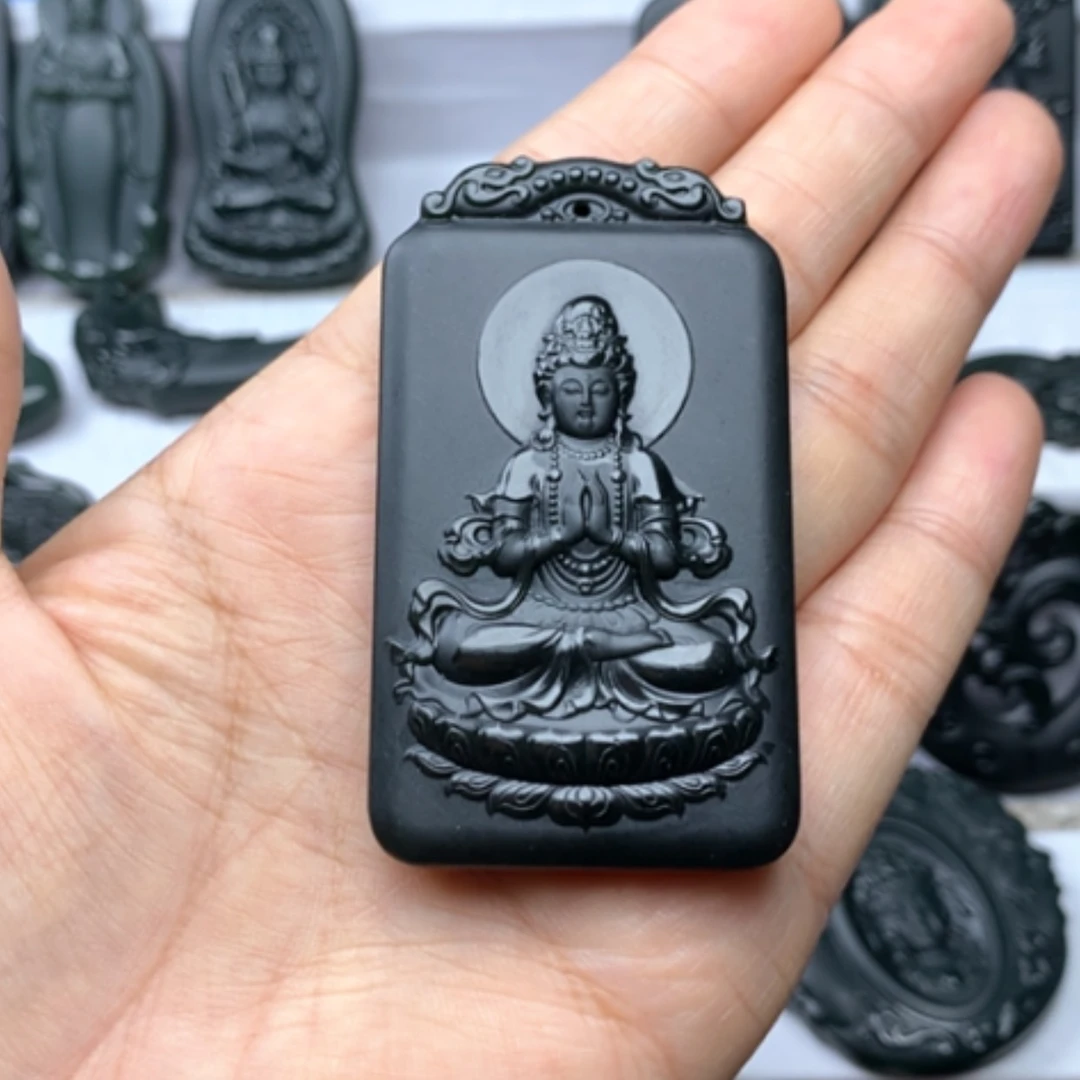 【闪购商品】颈饰未镶嵌和田玉双面雕刻