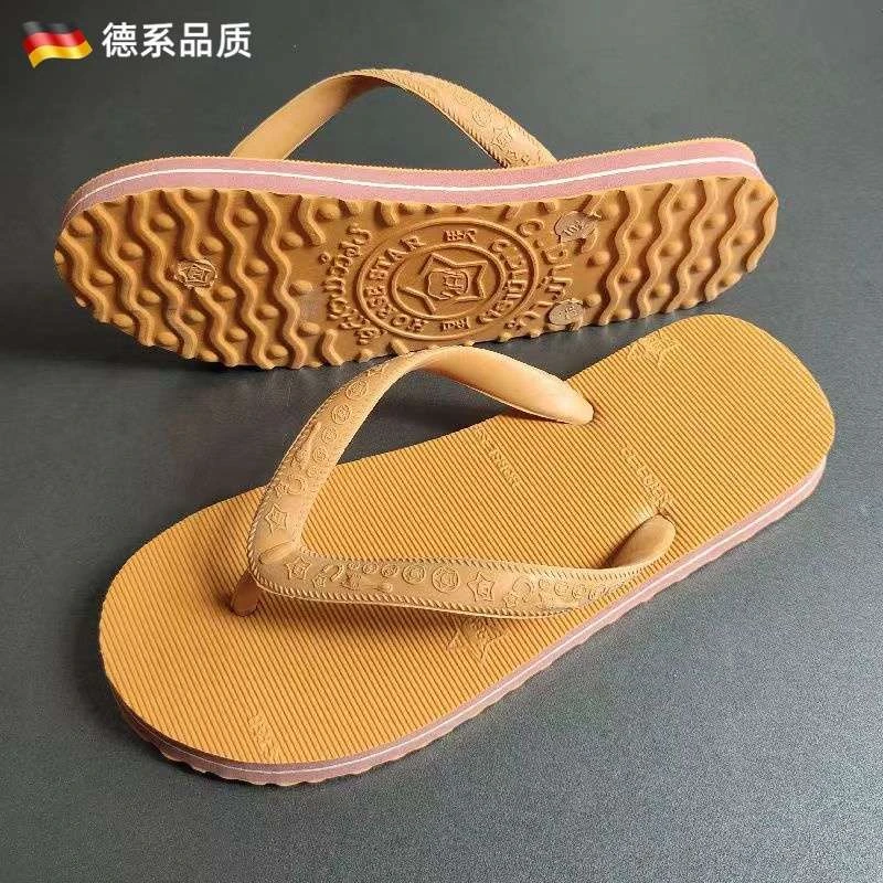 德国人字拖老式鲨鱼牌夏天沙滩休闲防滑男女情侣耐磨拖鞋
