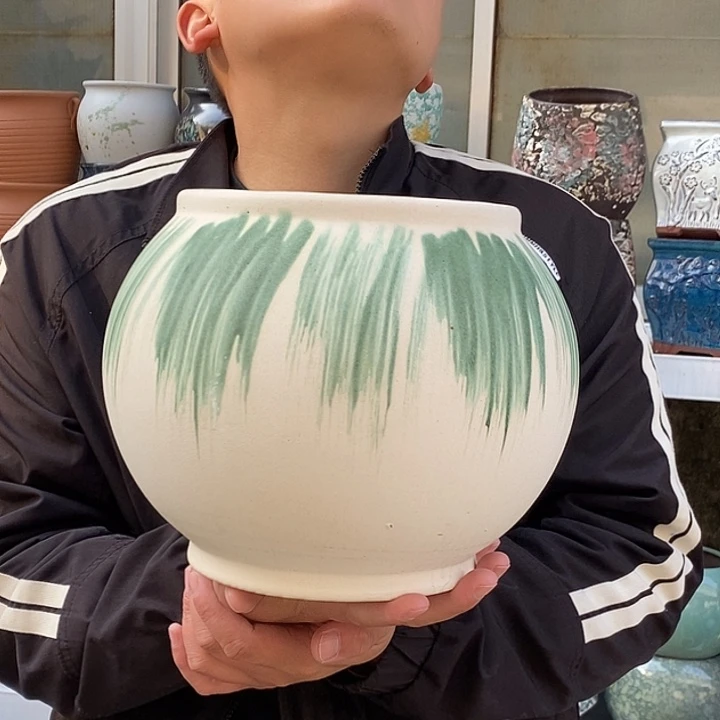 紫砂花盆口18高23福利