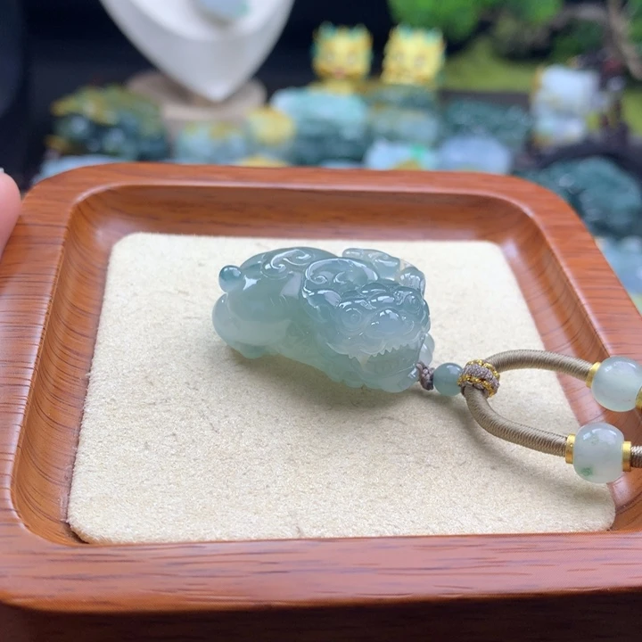 翡翠未镶嵌颈饰貔貅12