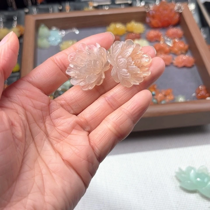蛇纹石玉项链银S925镶嵌海****星