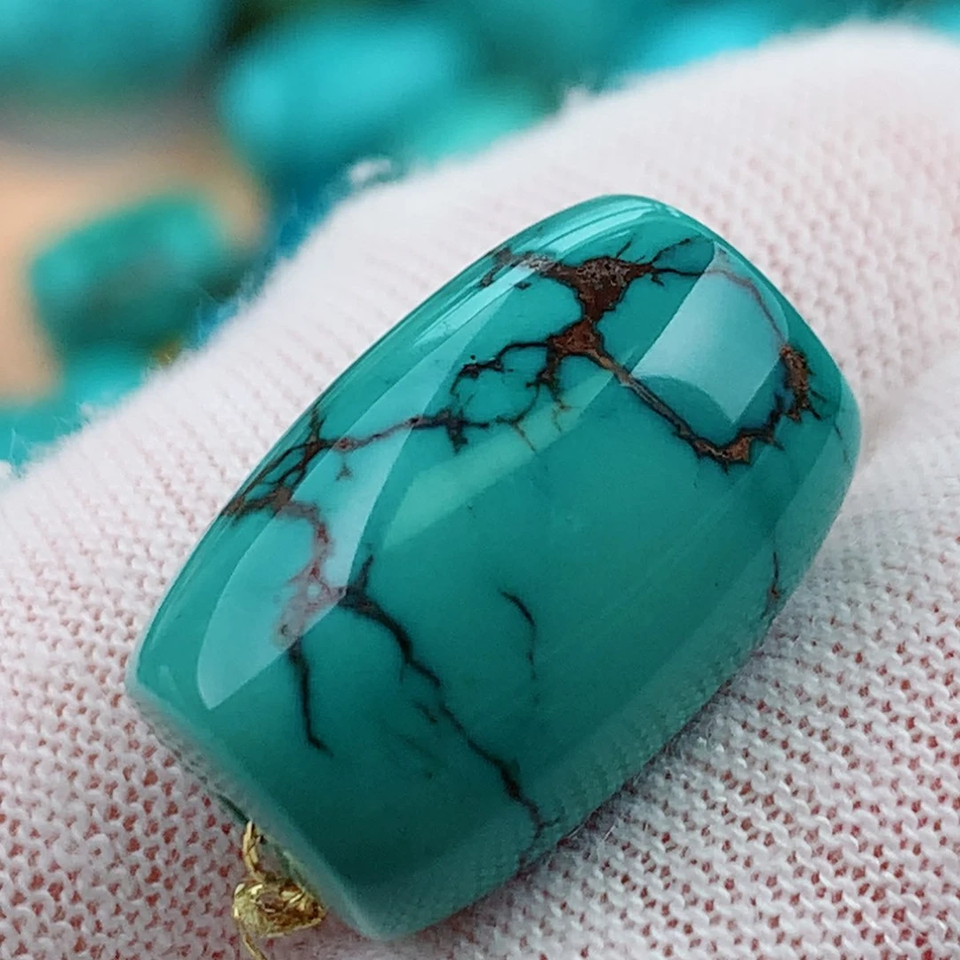 未镶嵌绿松石珠宝奇石12.4*18.7m m