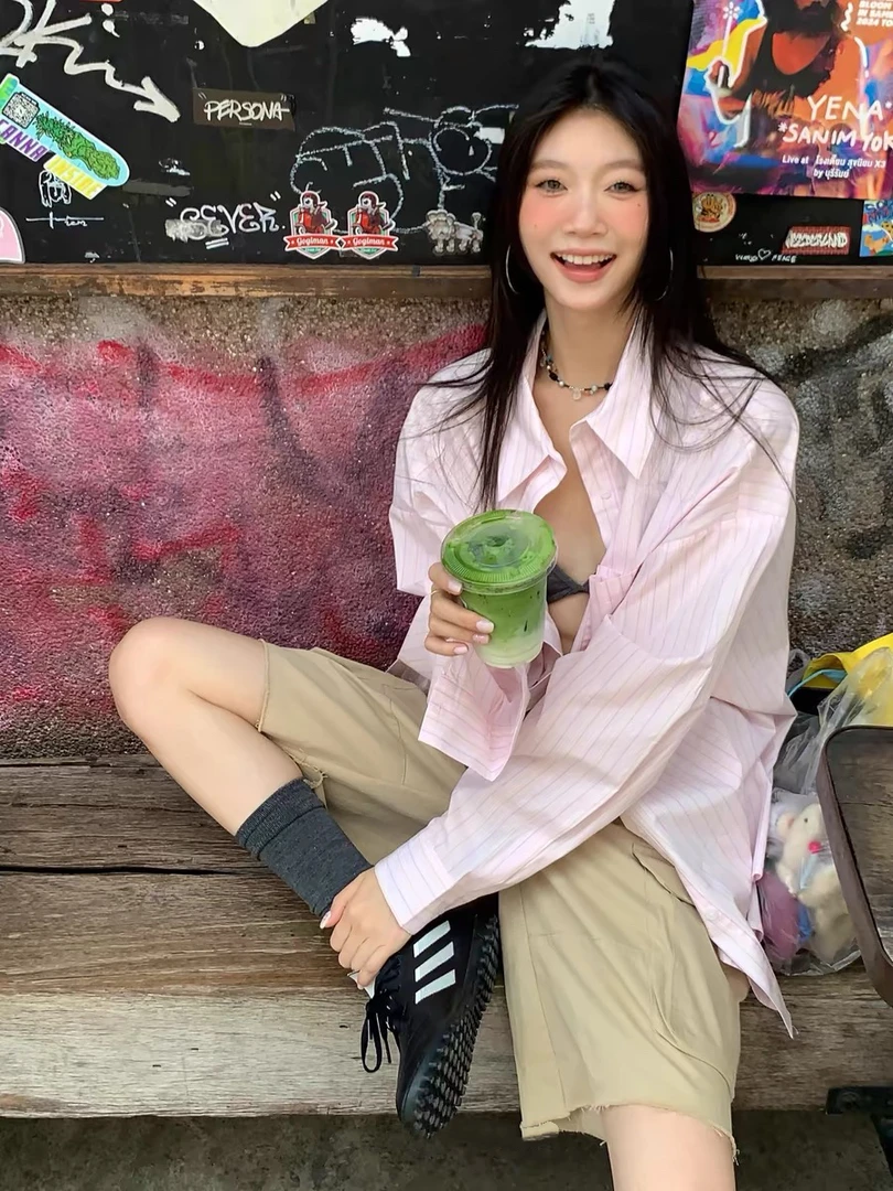 【A251-A300】春夏新品韩系简约百搭温柔风小众设计感T恤