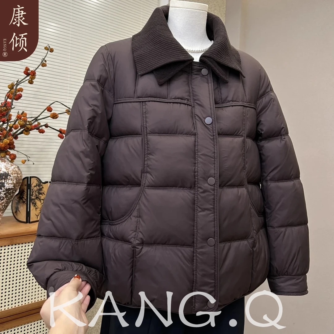 时尚妈妈装轻薄保暖棉服外套冬季新款洋气宽松加厚棉衣中老年棉袄