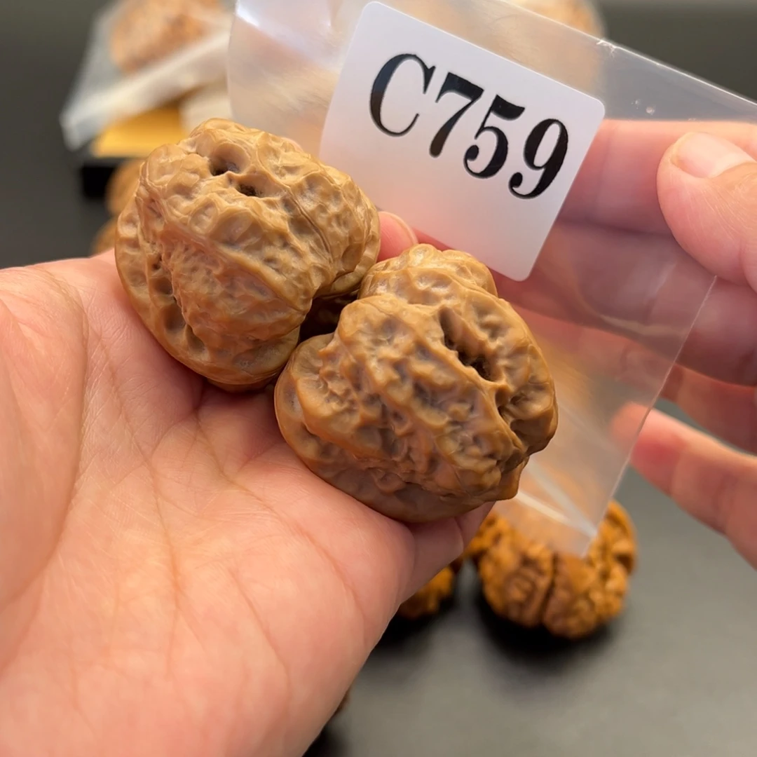 文玩核桃把件蛙蛙精品38度40