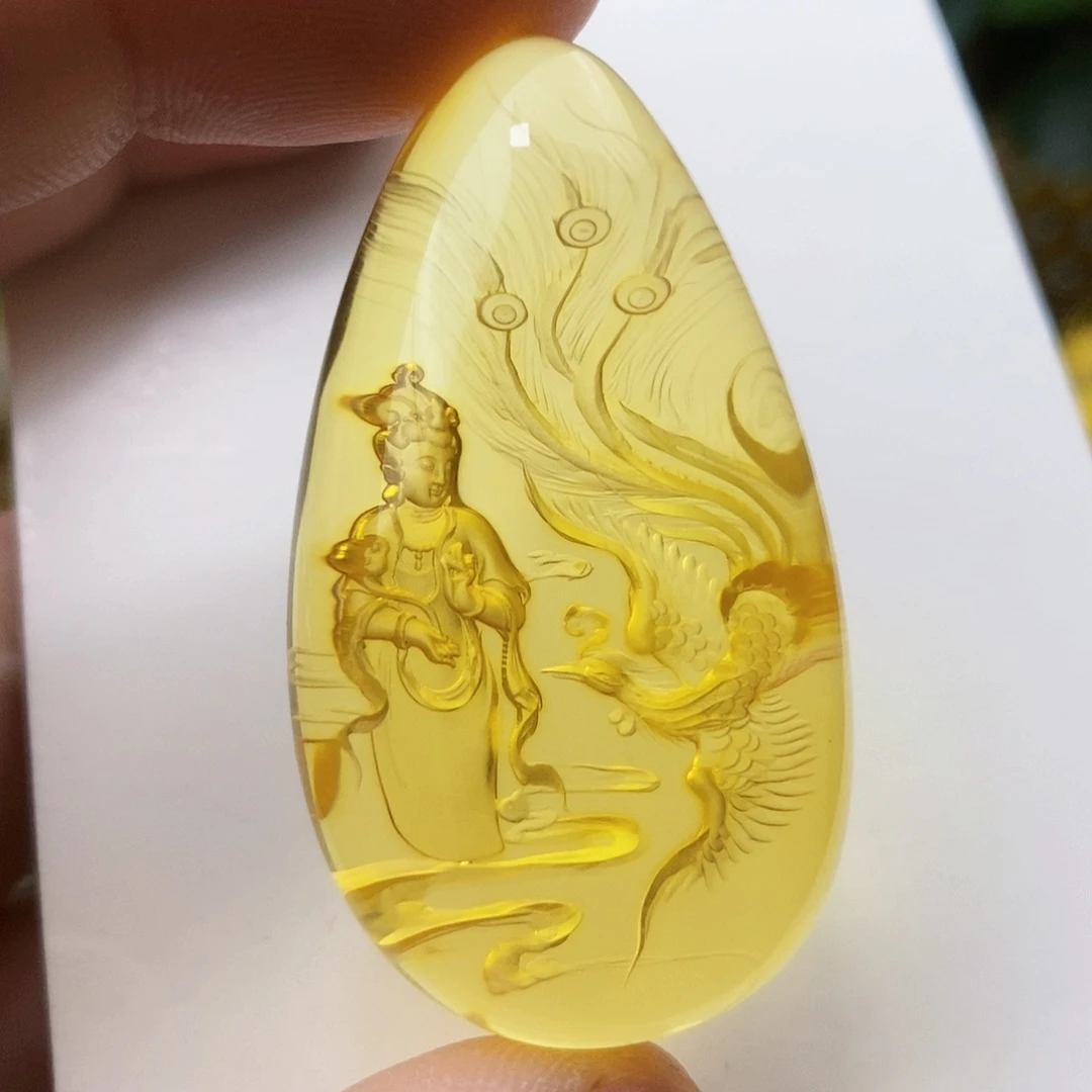 【闪购商品】金珀吊坠(不含链)未镶嵌
