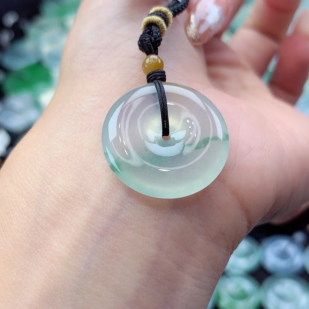 颈饰未镶嵌翡翠编号24。尺寸23.4-5.6