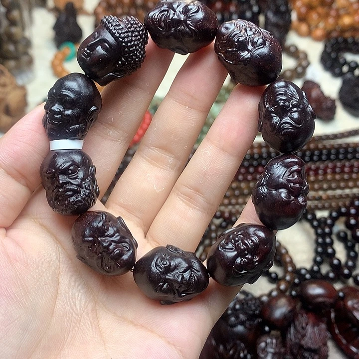 小叶紫檀手串/手链十八罗汉2.5