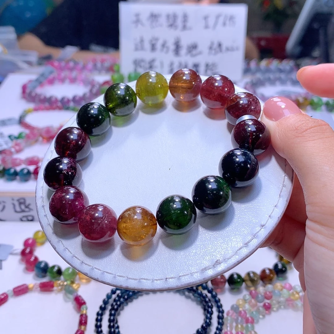 【闪购商品】未镶嵌手链碧玺14m