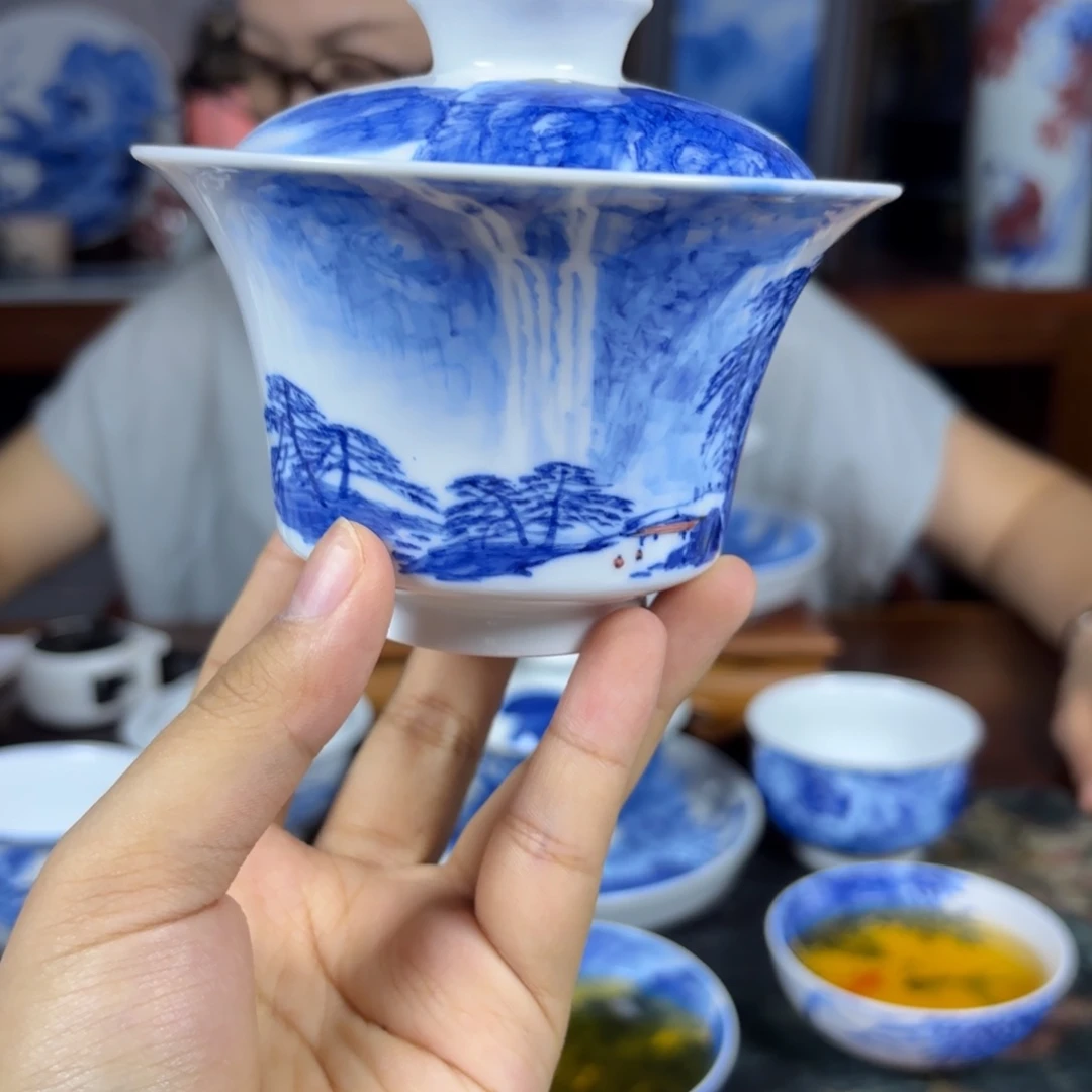国一王老师手绘山水